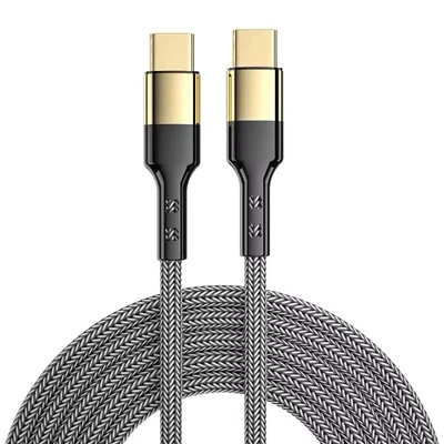 Type C to Type C Cable PD 60W Fast Charge Braided 1.2m - Image 1 of 4