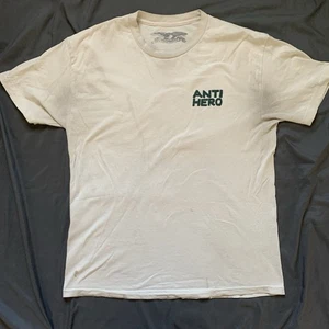 Anti Hero Skateboards Goldfisch beige T-Shirt Erwachsene Größe Large 20x24 100 % Baumwolle - Bild 1 von 10