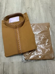 PAKISTANI MEN SHALWAR KAMEEZ Size Large - Picture 1 of 7