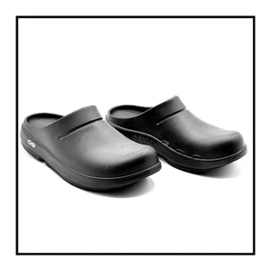 OOFOS OOCloog schwarz Clogs Erholung Slipper Schuh rutschfest Komfort Damen 8 Herren 6 - Bild 1 von 8