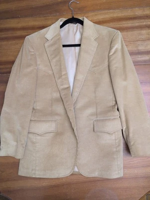 Chaqueta De Colección Levi’s Western Wear 40 R Pana Abrigo Deportivo Blazer Vaquero Yugo Foto 1 de 4