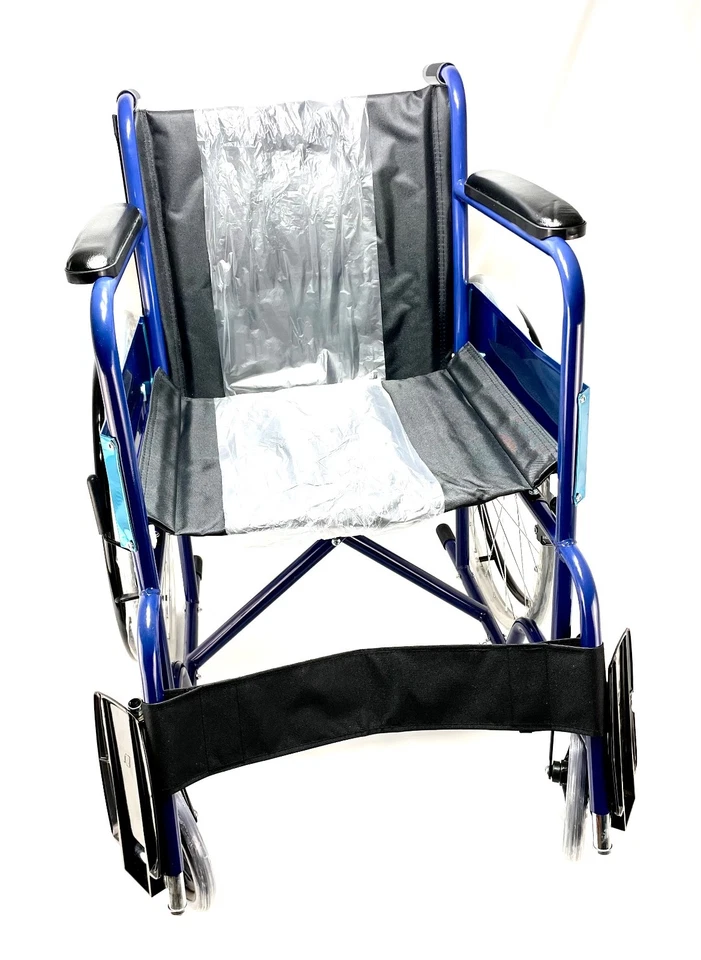 Mobiclinic Alcázar Rollstuhl Faltbar Kompakt Belastbar bis 100kg Blau - OHNE OVP - Bild 1 von 4