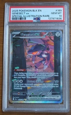Genesect ex 169/086 SV Black Bolt Holo PSA 10 Gem Mint Special Illustration Rare - Image 1 of 2