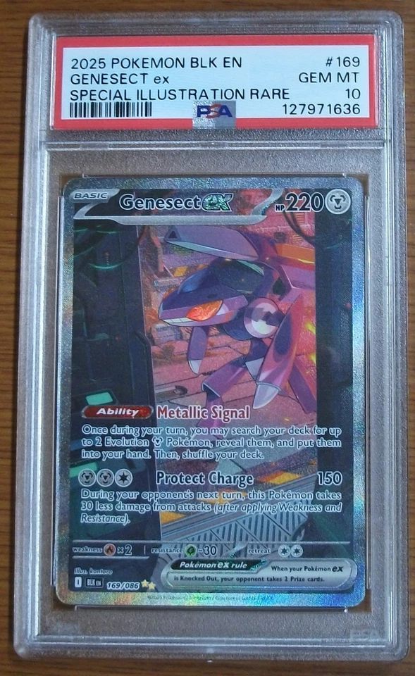 Genesect ex 169/086 SV Black Bolt Holo PSA 10 Gem Mint Special Illustration Rare - Image 1 of 2
