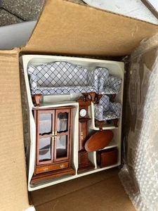 Mobili per casa delle bambole da soggiorno vintage Carol Wright 7 pezzi - Foto 1 di 3