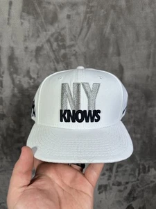 New York Yankees Hat Cap Snap Back White MLB Baseball NY Knows Nike Mens - Picture 1 of 7