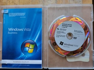 Genuine Boxed Microsoft Windows Vista Business 32 Bit OEM DVD - incl Product Key - Afbeelding 1 van 1