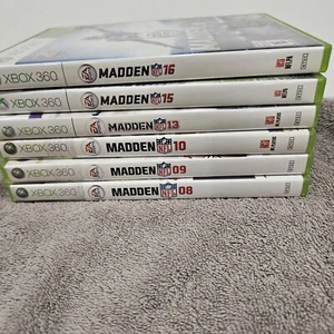 Madden NFL 08, 09, 10, 13, 15, 16 Game Bundle Microsoft Xbox 360 - Bild 1 von 5