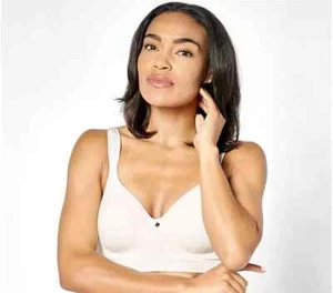 Breezies Seamless Pointelle Underwire T-Shirt Bra Vanilla,44 B A644711 - Picture 1 of 1