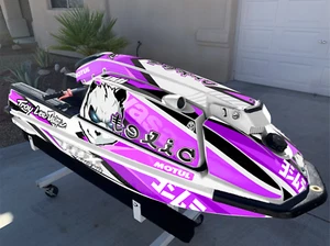 kawasaki jet ski 440 550 sx purple kit graphics decals stickers wrap 550sx - Foto 1 di 3