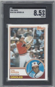 * Tarjeta de béisbol Topps 1983 163 Cal Ripken Baltimore Orioles graduada SGC 8,5 inv95 - Imagen 1 de 2