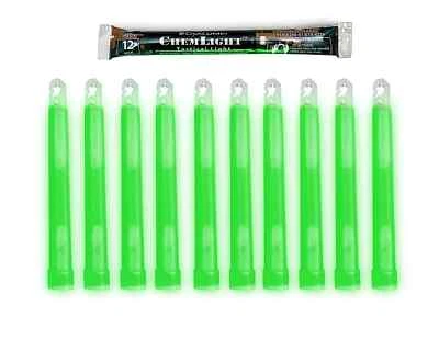 24 Pack Cyalume Green 12Hr Tactical Military CHEMLight Emergency Prep EX 05/2027