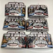 Star Wars 2006 And 2007 Galactic Heroes Lot Of 6 Brand New Sealed