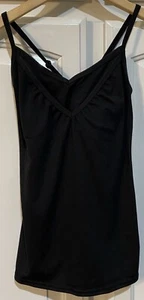 THE NORTH FACE Black Shelf Bra Stretch Cami w/ Adjustable Straps Women's Size XS - Picture 1 of 8