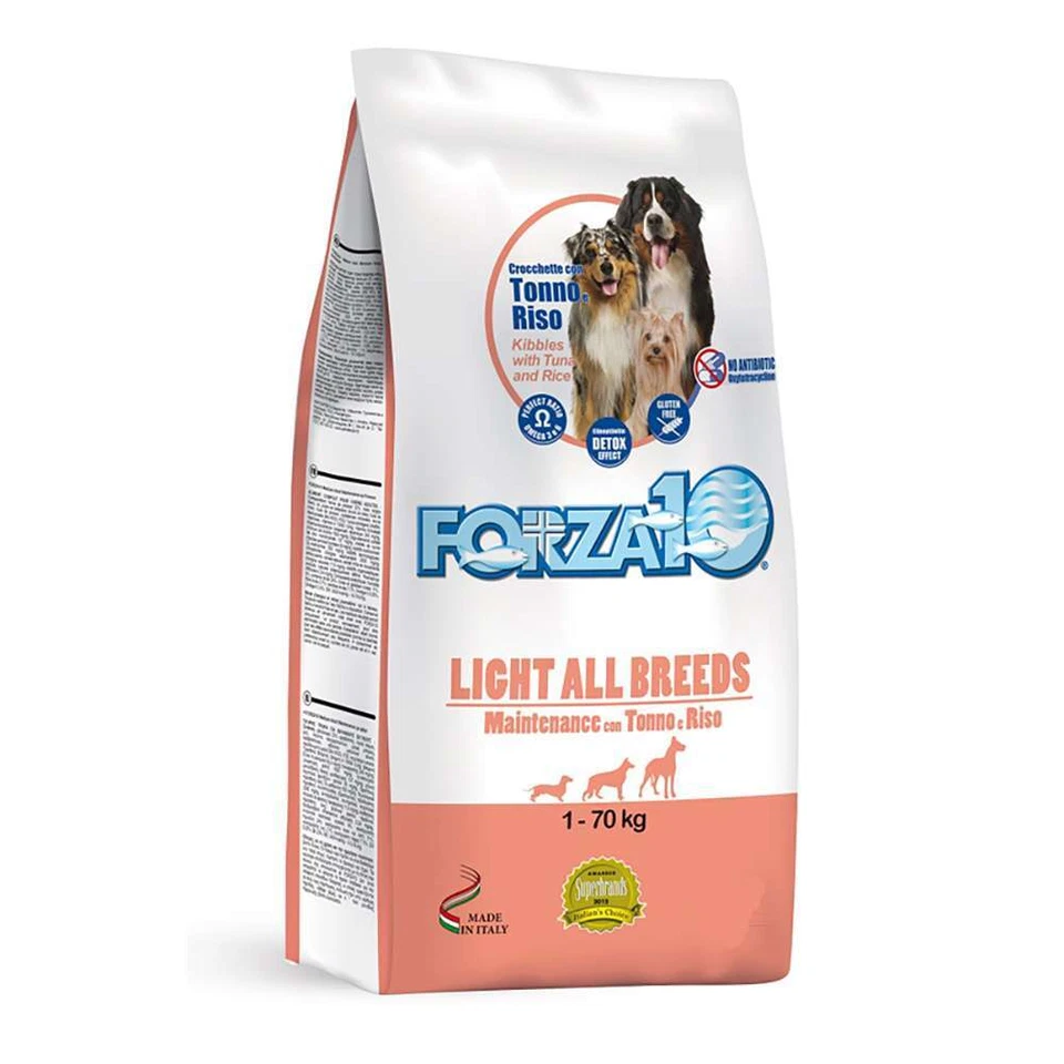 Forza 10 cane light tonno e riso 12 kg crocchette per cani all breeds - Immagine 1 di 1