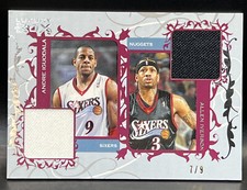 2007 Topps Luxury Box Allen IVERSON 7/9 SSP Andre IGUODALA Game Worn Relics #11