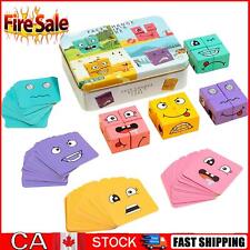 New Early education toy Cube Blocks Face Game Change Building Board CA,