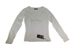 Emporio Armani T-shirtLangarm Shirt Sweater  Übergang Pullover Weiß Gr. XL Damen