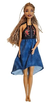 Barbie Fashionistas Afroamericana con Trenzas-Revestimiento Roble C357G  Foto 1 de 4
