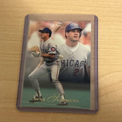 1993 Flair Baseball Card Ryne Sandberg #20 Chicago Cubs - Image 1 of 2