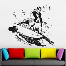 Surfing Wall Decals Glass Waterproof Surfer Surfboard Extreme Sport Stickers