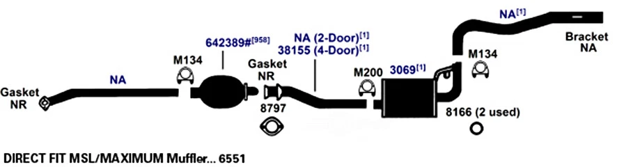 Junta de brida de tubo de escape-72,0" cama AP escape 9264 Foto 1 de 1