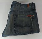 Seven 7 for all mankind jeans mens 34 x 30 sraight darkblue Austyn made usa