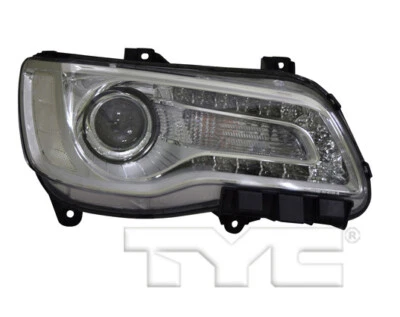 TYC Right Side Halogen Chrome Headlight for Chrysler 300 2015-2017 Models - Image 1 of 3