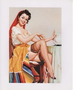 GYPSY GIRL / PRINT / FORTUNE TELLER / CLOUGH / 1945 / 10" X 12" - Bild 1 von 1