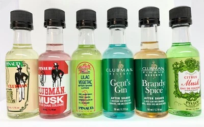 CLUBMAN PINAUD - Loción para después del afeitado y/o colonia MINI TAMAÑO 1,7 oz - Elige aroma Foto 1 de 2