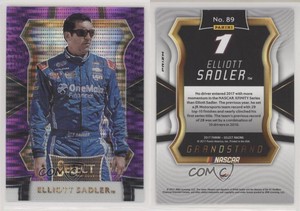 2017 Panini Select Grandstand Purple Pulsar Prizm Elliott Sadler #89