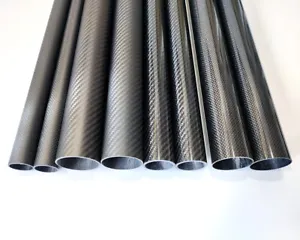 Carbon Fiber Tube OD20mm 21 22mm 23mm 24mm 25mm 26mm 27mm 28mm 29mm 30mm xL500mm - Picture 1 of 3