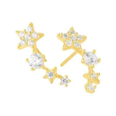 Orecchini Stella con Zirconi Bianchi  Stroili Oro Giallo 9 Kt 375% cod. 1418875 - Immagine 1 di 4