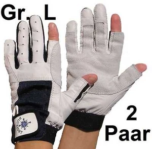 2 pares de guantes Rigger Gloves Roadie talla L / 9 guantes de montaje de aparejo de cuero - Imagen 1 de 11