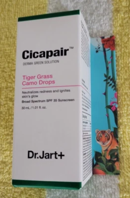 ¡NUEVO EN CAJA! Gotas camufladas Dr. Jart+Cicapair Tiger Grass 30 ml 1,01 oz NUEVO Foto 1 de 4