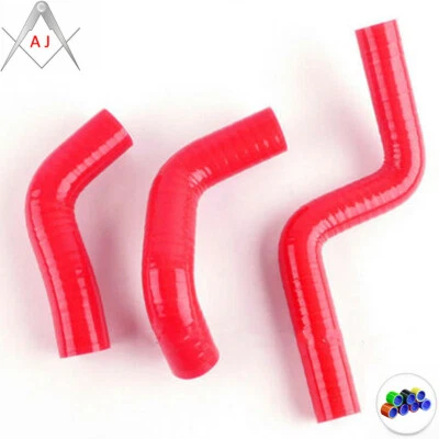 Manguera de refrigerante de radiador de silicona roja para Kawasaki KX85 KX100 2014 2015 2016 2017 Foto 1 de 3