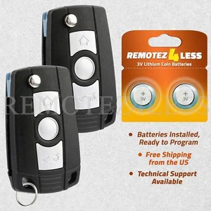 2 For 2000 2001 2002 2003 2004 2005 BMW X5 Keyless Entry Remote Car Flip Key Fob - Picture 1 of 5