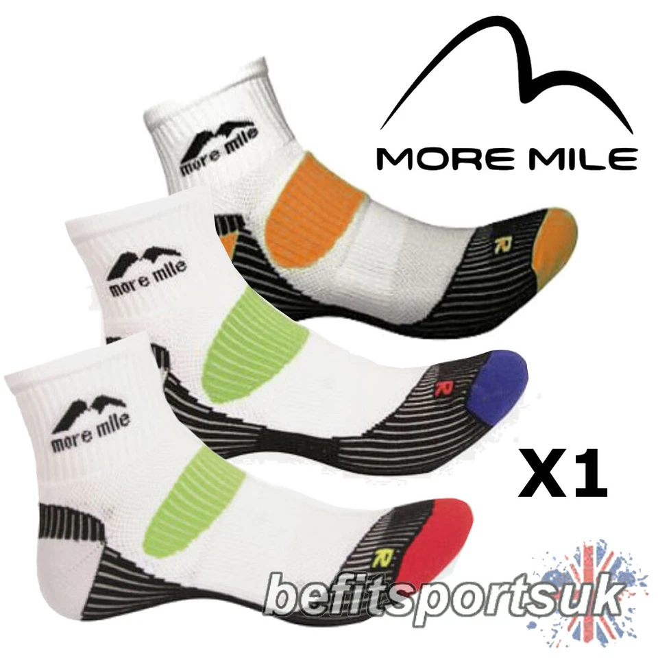RUNNING SOCKS MENS WOMENS LADIES MORE MILE LONDON CROSSFIT SPORTS CUSHIONED 1 - Image 1 of 1