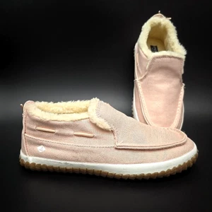 Sperry Moc Sider Blush Faux Fur Lining Fashion Boot Shoes Big Girls Size 2M - Picture 1 of 10