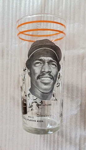 Vintage Sanders MLB Detroit Tiger Player Portrait Glass - Ron LeFlore Cover