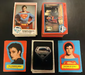 1978 Topps Superman The Movie Complete 165 Card Set + 12 Stickers + 10 Foil - Picture 1 of 17