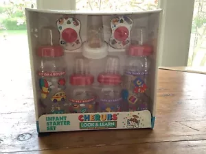 Playtex Cherubs Infant Starter Set Baby Bottles Pacifier Vintage 1993 Sealed New - Picture 1 of 7
