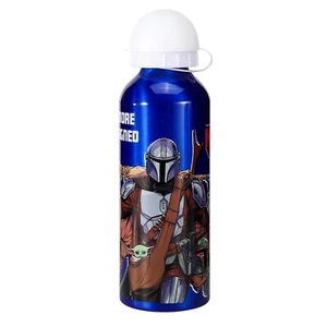 Mandalorianische Aluminiumflasche Wassergetränke Kinder Zurück zur Schule blau Star Wars - Bild 1 von 4