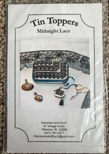 Blechaufleger MIDNIGHT LACE Kreuzstichmuster von Samplers und so - Bild 1 von 3