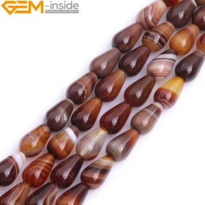 Natural Onyx Assorted Shape Stone Beads Jewelry Making 15" Stripe Botswana Agate - Picture 1 of 28