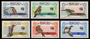 Macao 1984 - Mi-N.o 522-527 ** - Estampillada sin montar o nunca montada - Pájaros / Pájaros - Imagen 1 de 1