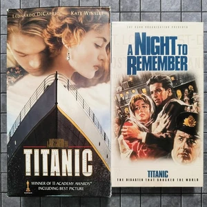 Titanic (Box Set, 1997) & A Night To Remember (1958, B&W) (3-VHS SET) EXCELLENT - Picture 1 of 5