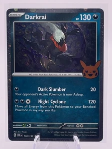 Pokémon TCG Halloween Trick Or Trade 2024 Darkrai #136/197 Cosmos Rare - Picture 1 of 6
