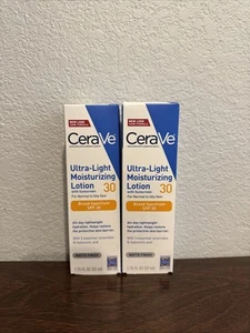 Confezione da 2. Cerave Lozione Viso Idratante Ultra Leggera con Spf 30 1,7 Fl OZ - Foto 1 di 1