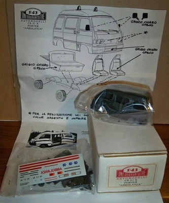 1-43 Piaggio Porter AMBULANZA Resin kit UnoQuarantatrè Made in Italy - Immagine 1 di 2